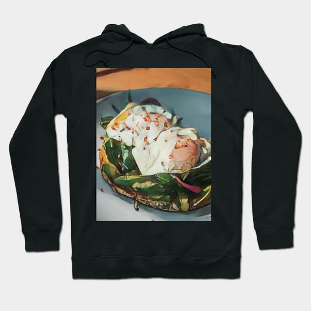 Breakfast Food Geek Designer Dune Stika Artistic Anime Style Hoodie by cornelliusy